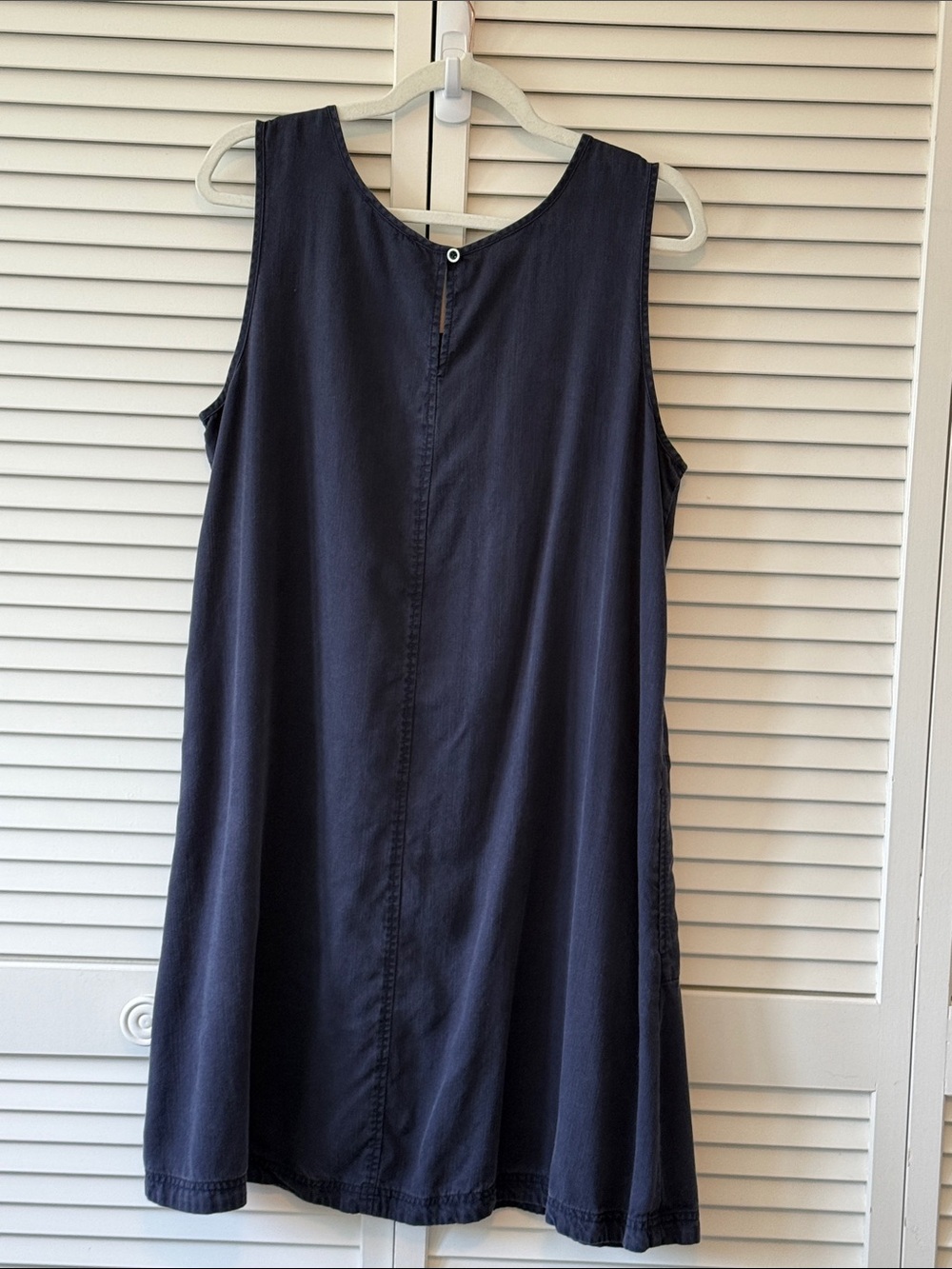 Renuar Navy Sleeveless A-Line Tunic Dress Size L - Picture 3 of 6
